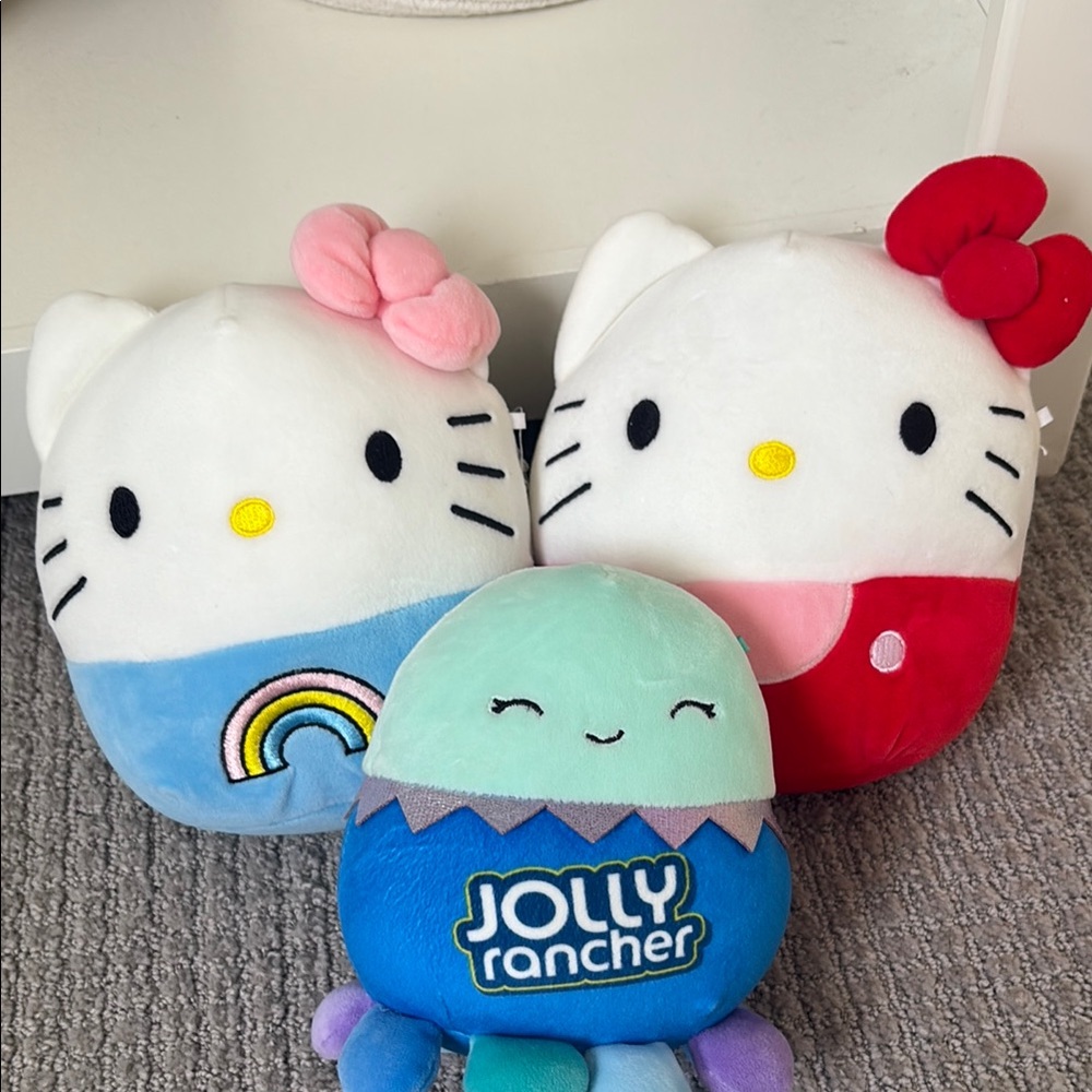 Hello Kitty White and Red Stuffed Animal Plushies